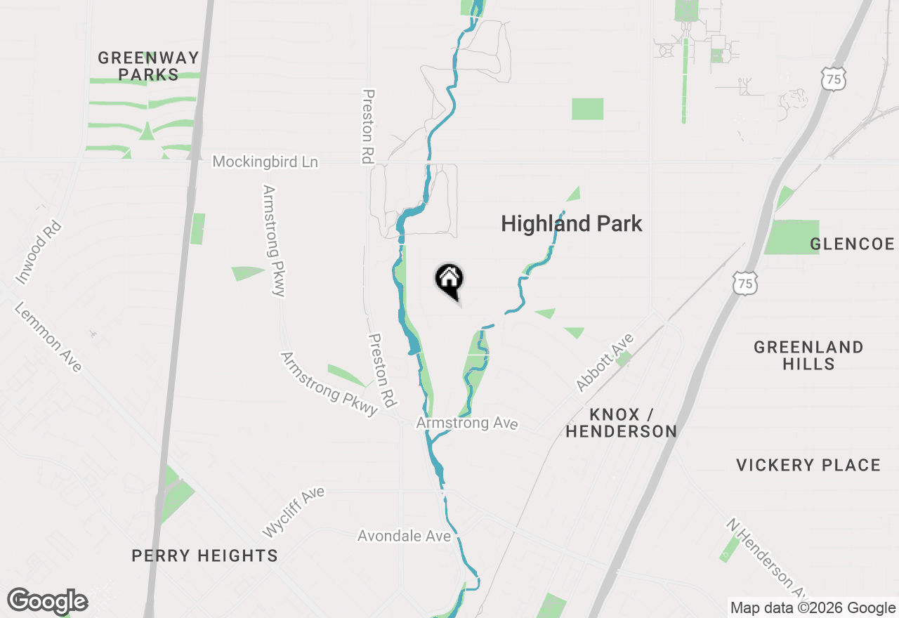 Map of 3917 Gillon Avenue, Highland Park, TX 75205