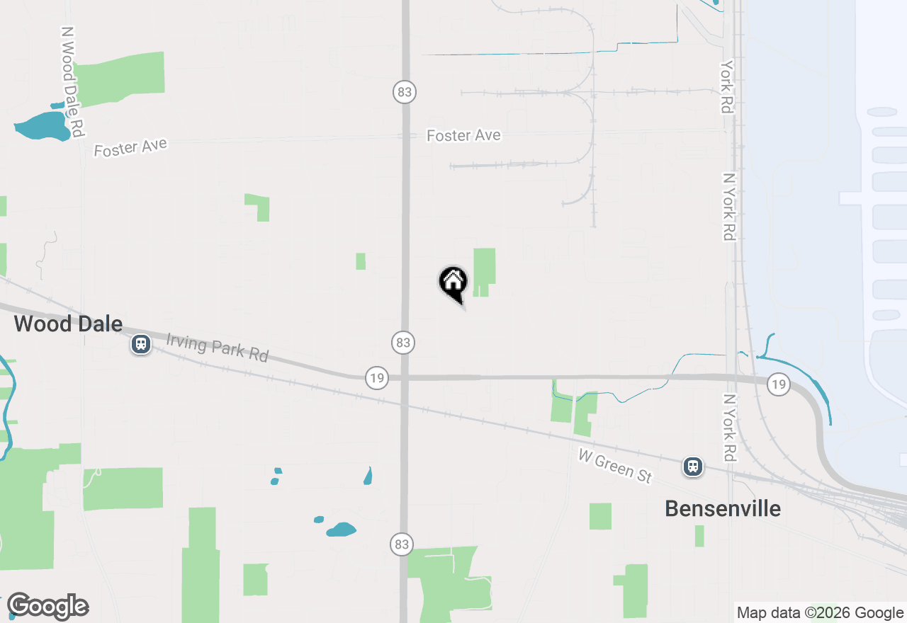 Map of 1015 Glendale Street, Bensenville, IL 60106