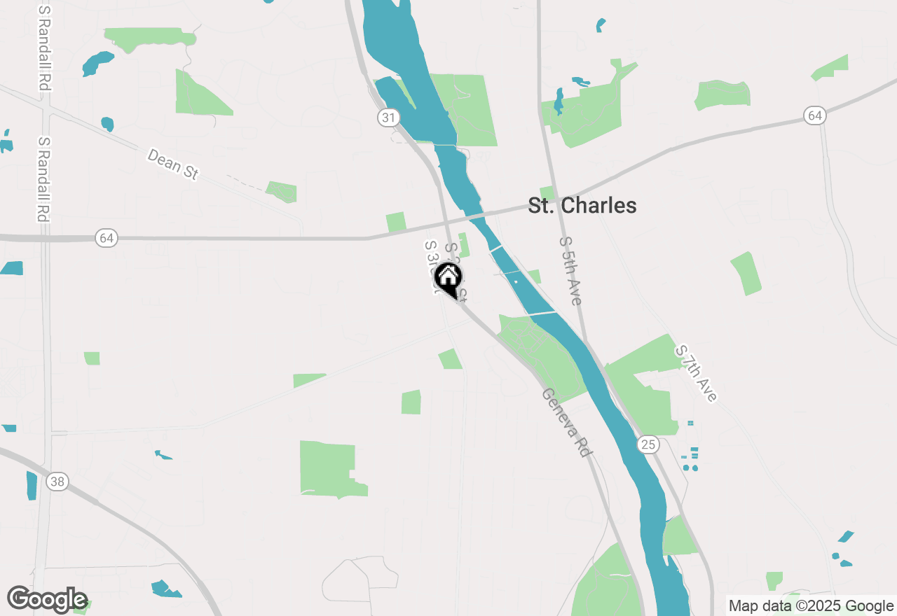 Map of 328 S 3rd Street #UPPER, St. Charles, IL 60174