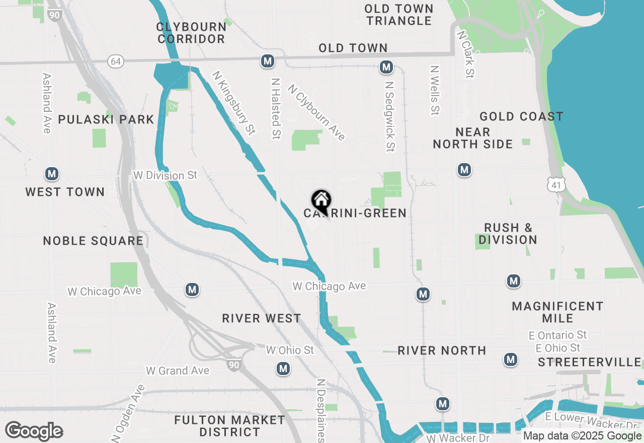 Map of 1014 N Crosby Street, Chicago, IL 60610