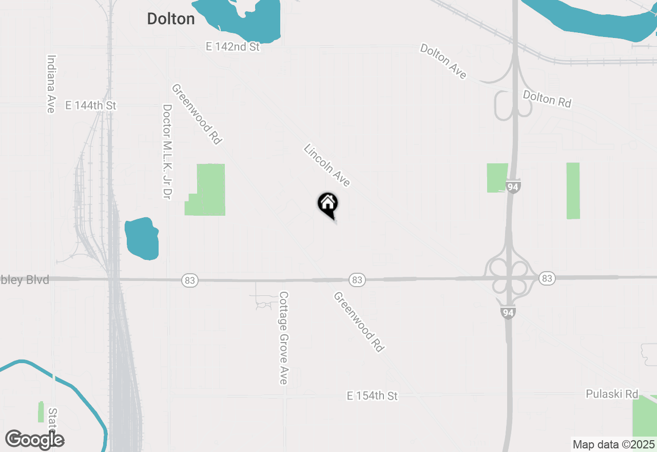 Map of (Address confidential), Dolton, Illinois 60419
