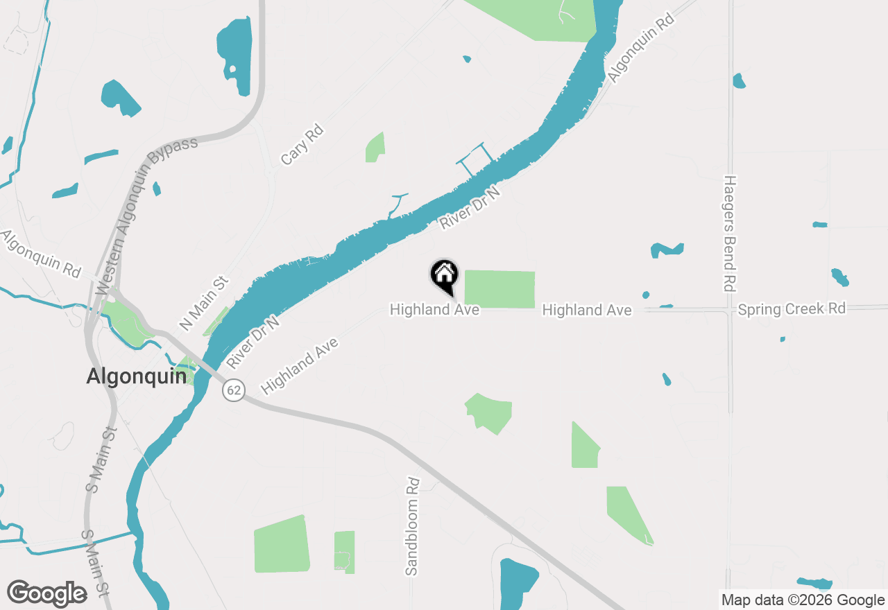 Map of 595 Tanglewood Court, Algonquin, IL 60102