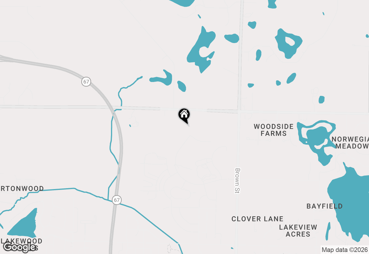 Map of 1364 Periwinkle Pass, Oconomowoc, WI 53066