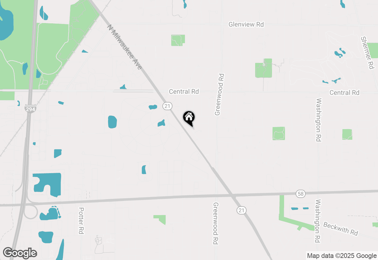 Map of 342 Cherry Lane, Glenview, IL 60025