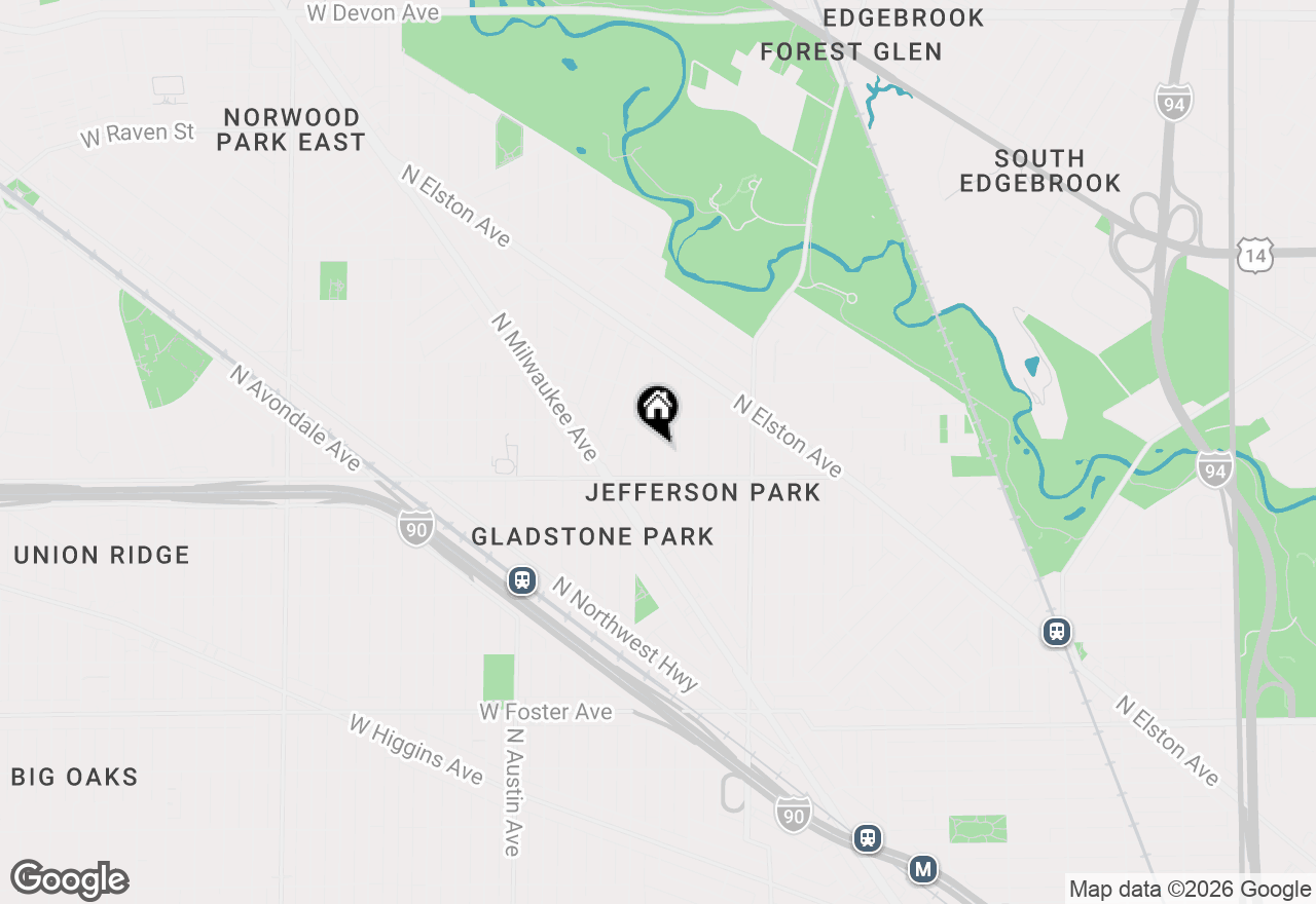 Map of 5624 N Mango Avenue, Chicago, IL 60646