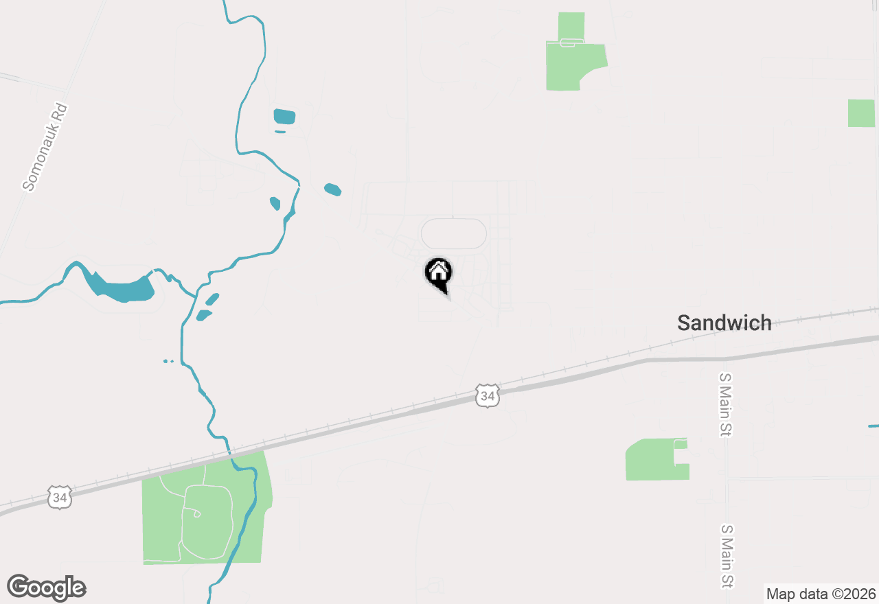 Map of 1230 Nichole Lane, Sandwich, IL 60548