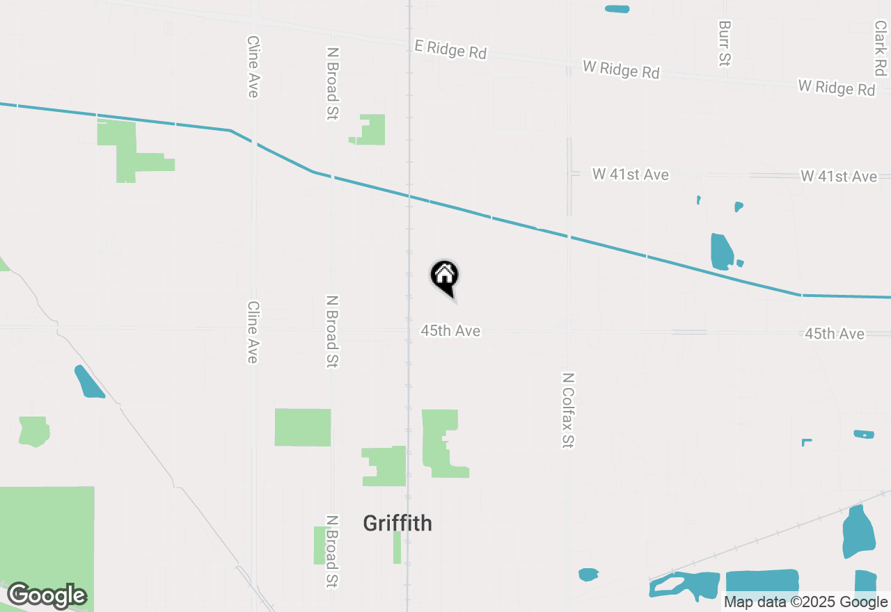 Map of 931 N Elmer Street, Griffith, IN 46319