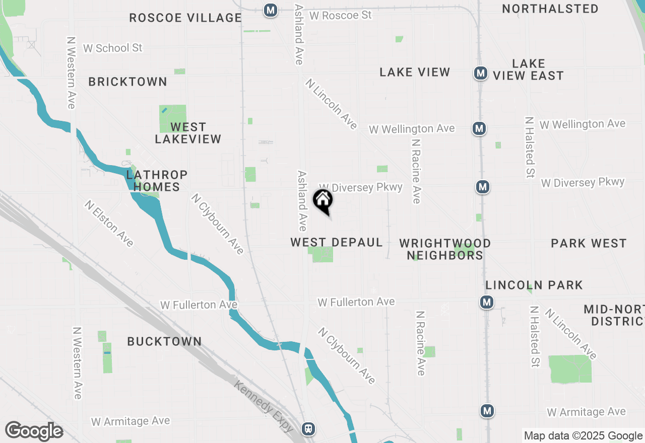 Map of 2651 N Bosworth Avenue #3, Chicago, IL 60614