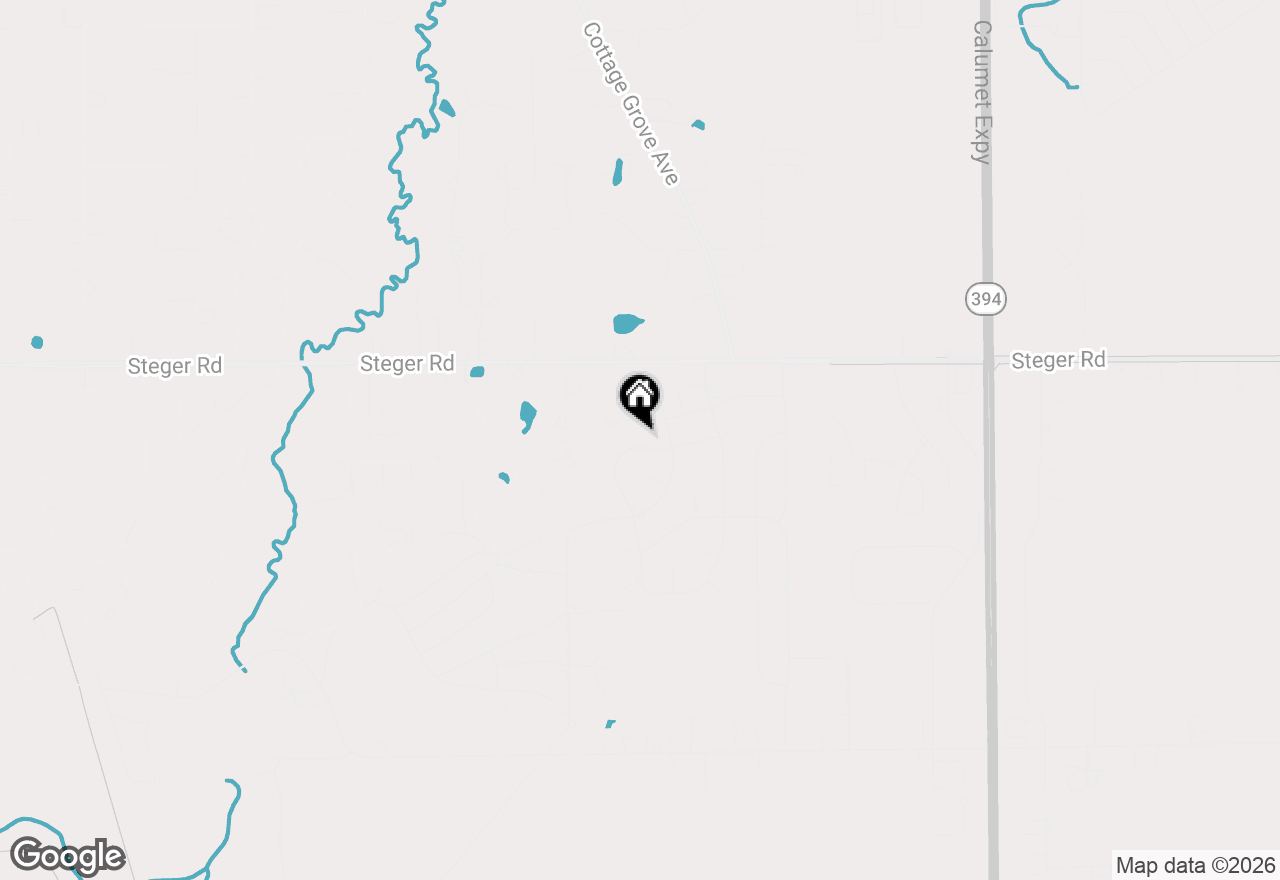 Map of 883 Honey Lane, Crete, IL 60417