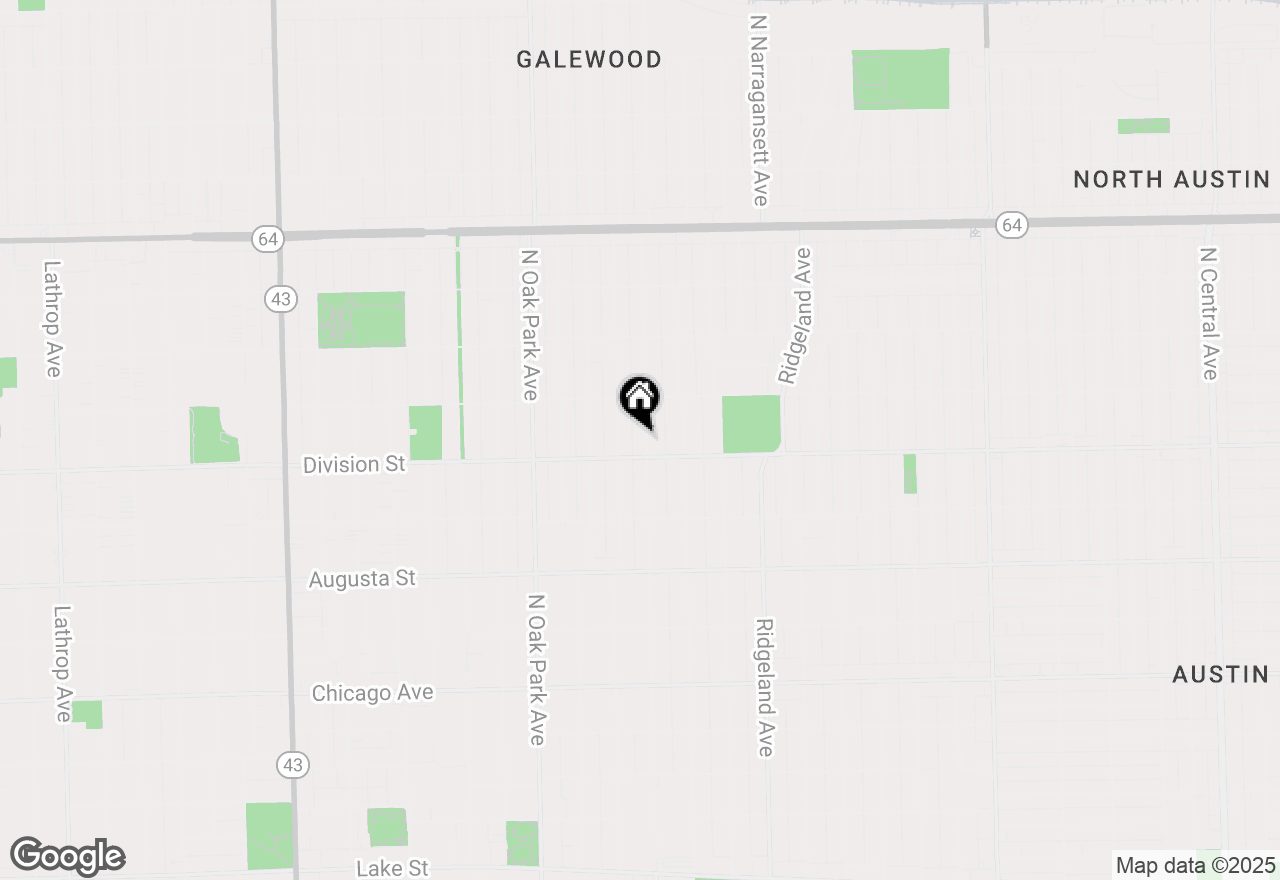 Map of 915 N East Avenue, Oak Park, IL 60302