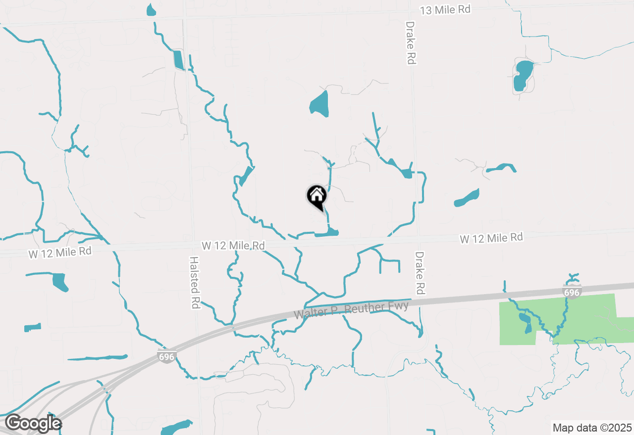 Map of 36289 Fredericksburg Road, Farmington Hills, MI 48331