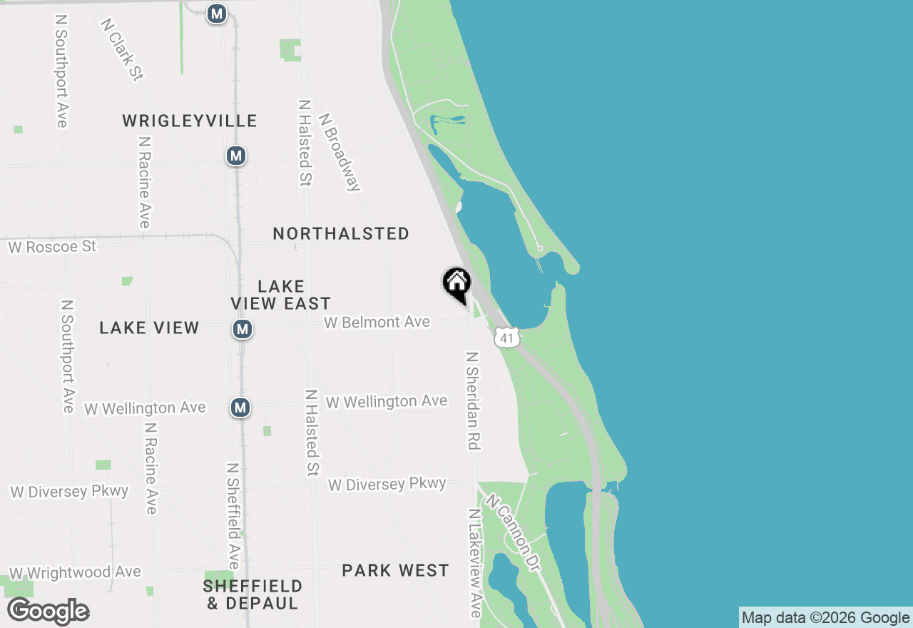 Map of 420 W Belmont Avenue #22D, Chicago, IL 60657