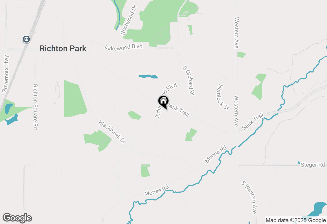 Map of 133 Marquette Street, Park Forest, IL 60466