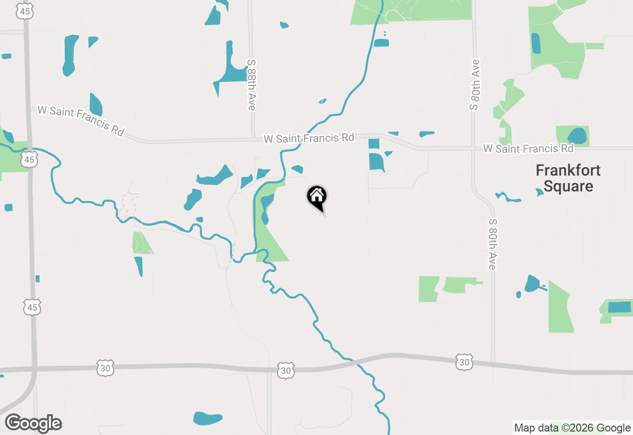 Map of 8566 Huckins Drive, Frankfort, IL 60423