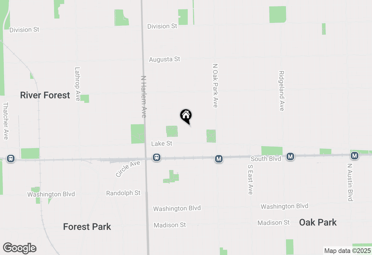 Map of 930 Ontario Street #1F, Oak Park, IL 60302