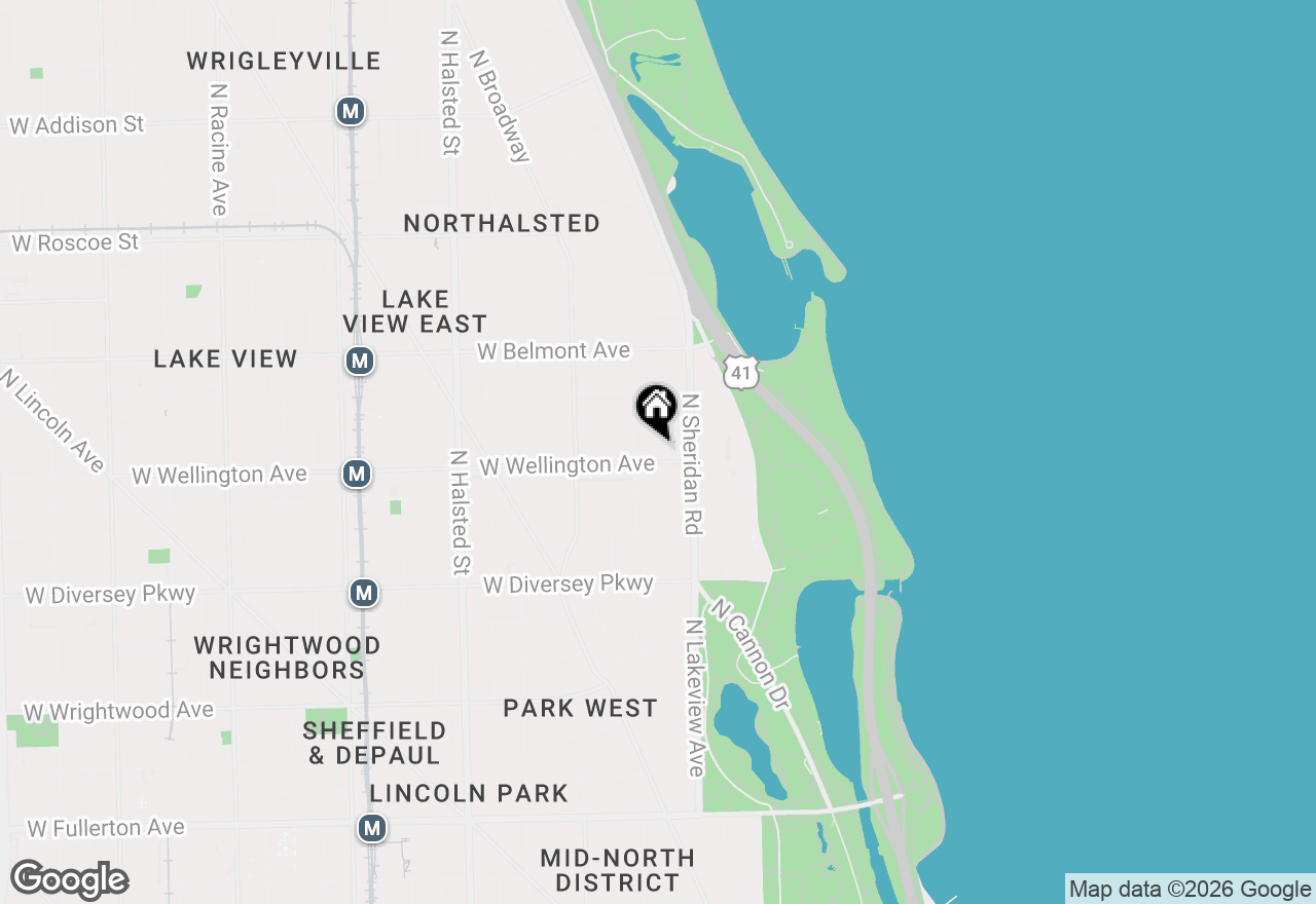 Map of 434 W Wellington Avenue #503, Chicago, IL 60657