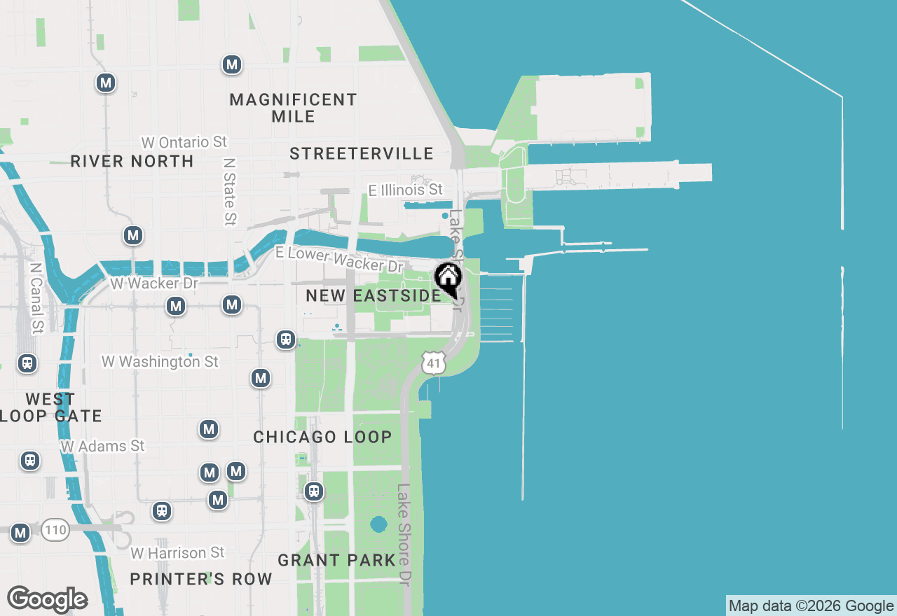 Map of 195 N Harbor Drive #5404, Chicago, IL 60601