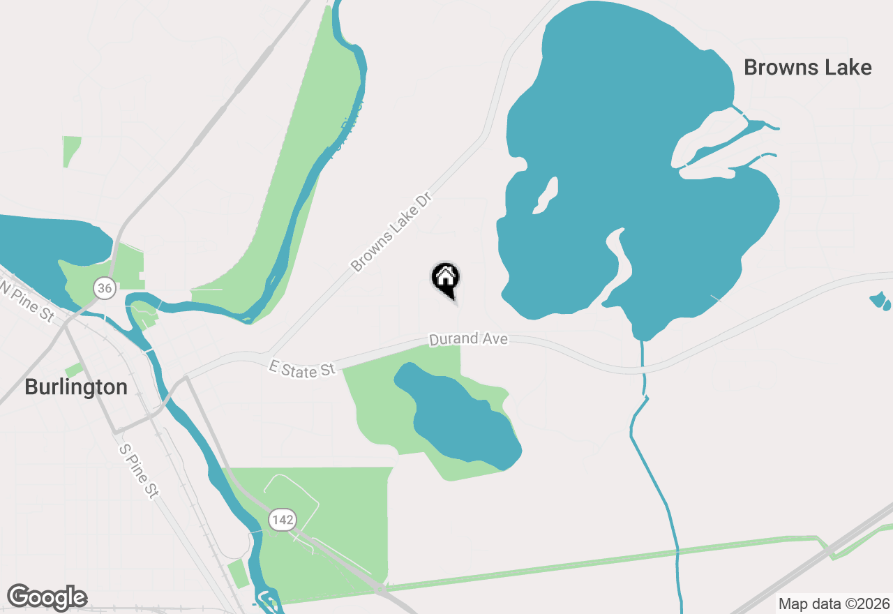 Map of 856 Uhen Ct, Burlington, WI 53105