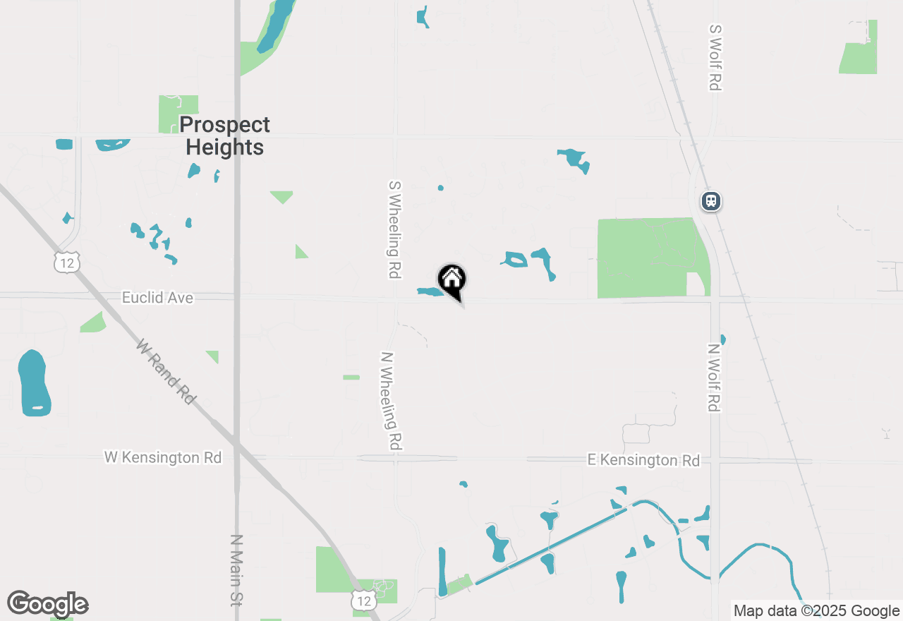 Map of 1214 N Crabtree Lane, Mount Prospect, IL 60056