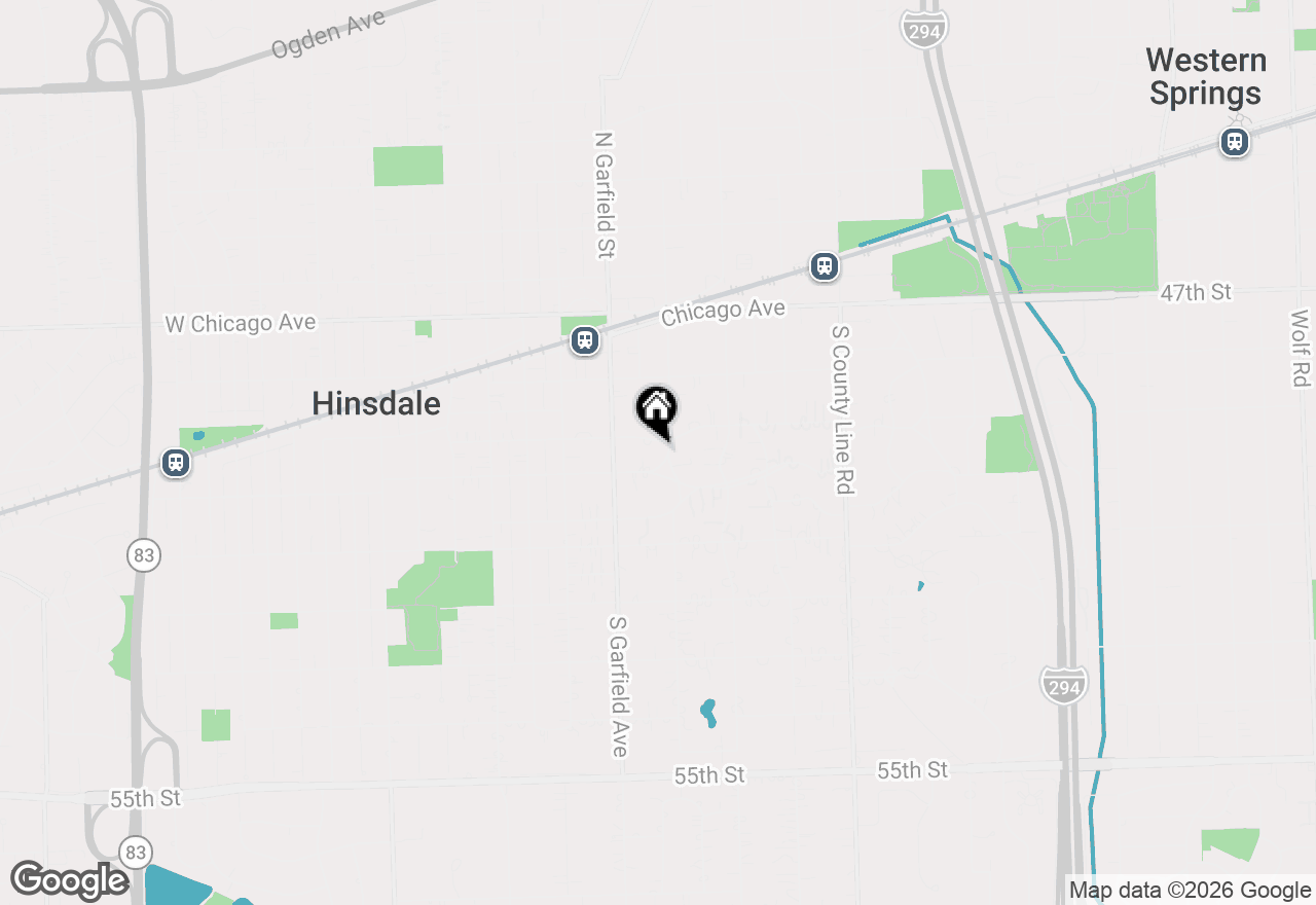 Map of 310 S Park Avenue, Hinsdale, IL 60521
