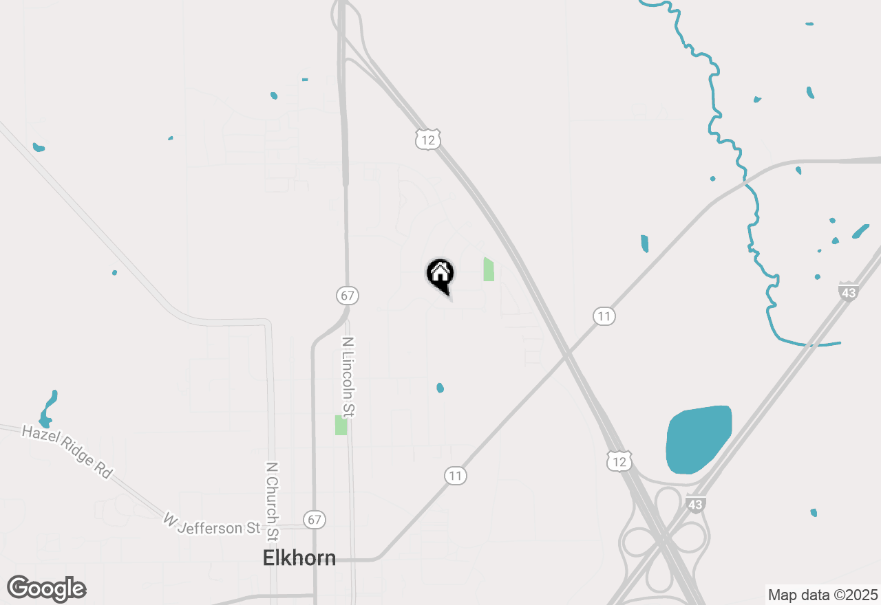 Map of 602 E Emily Ave, Elkhorn, WI 53121