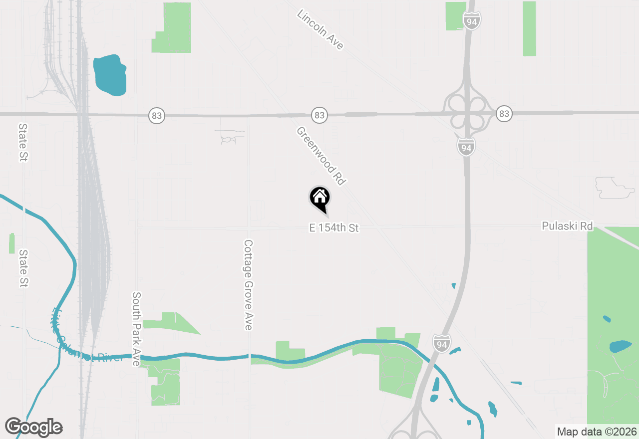 Map of 15354 Dobson Avenue, South Holland, IL 60473