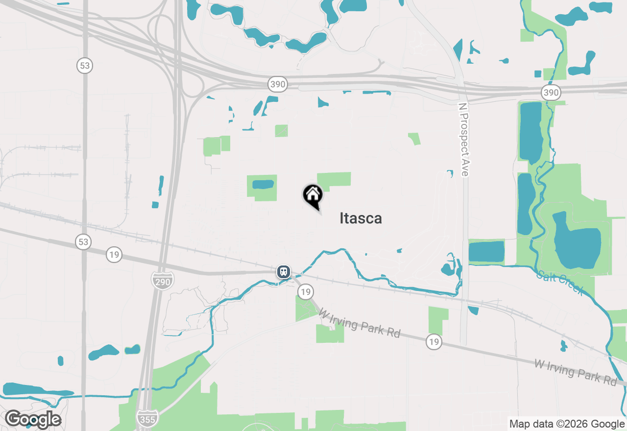 Map of 421 N Elm Street, Itasca, IL 60143