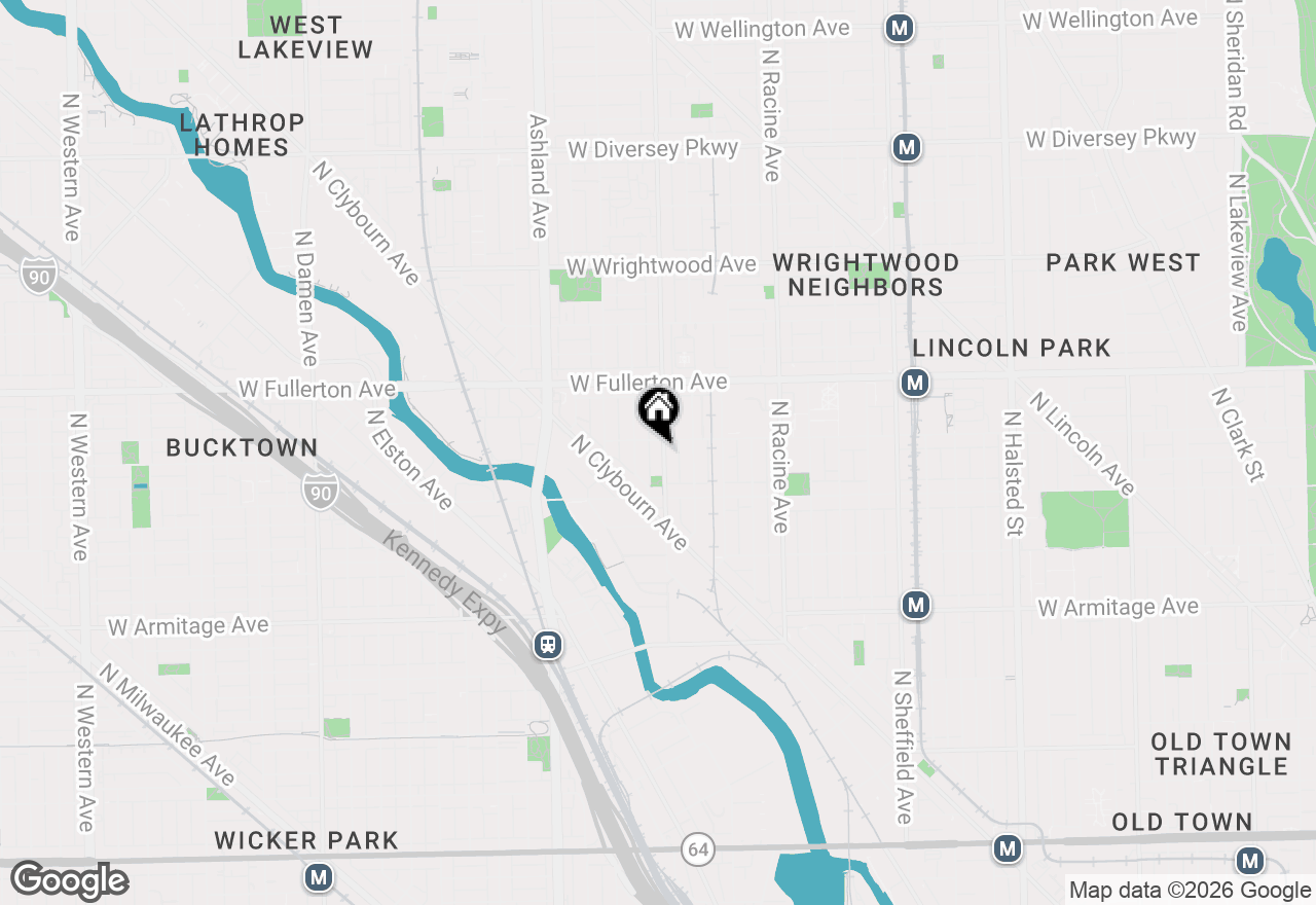 Map of 2248 N Southport Avenue #1F, Chicago, IL 60614