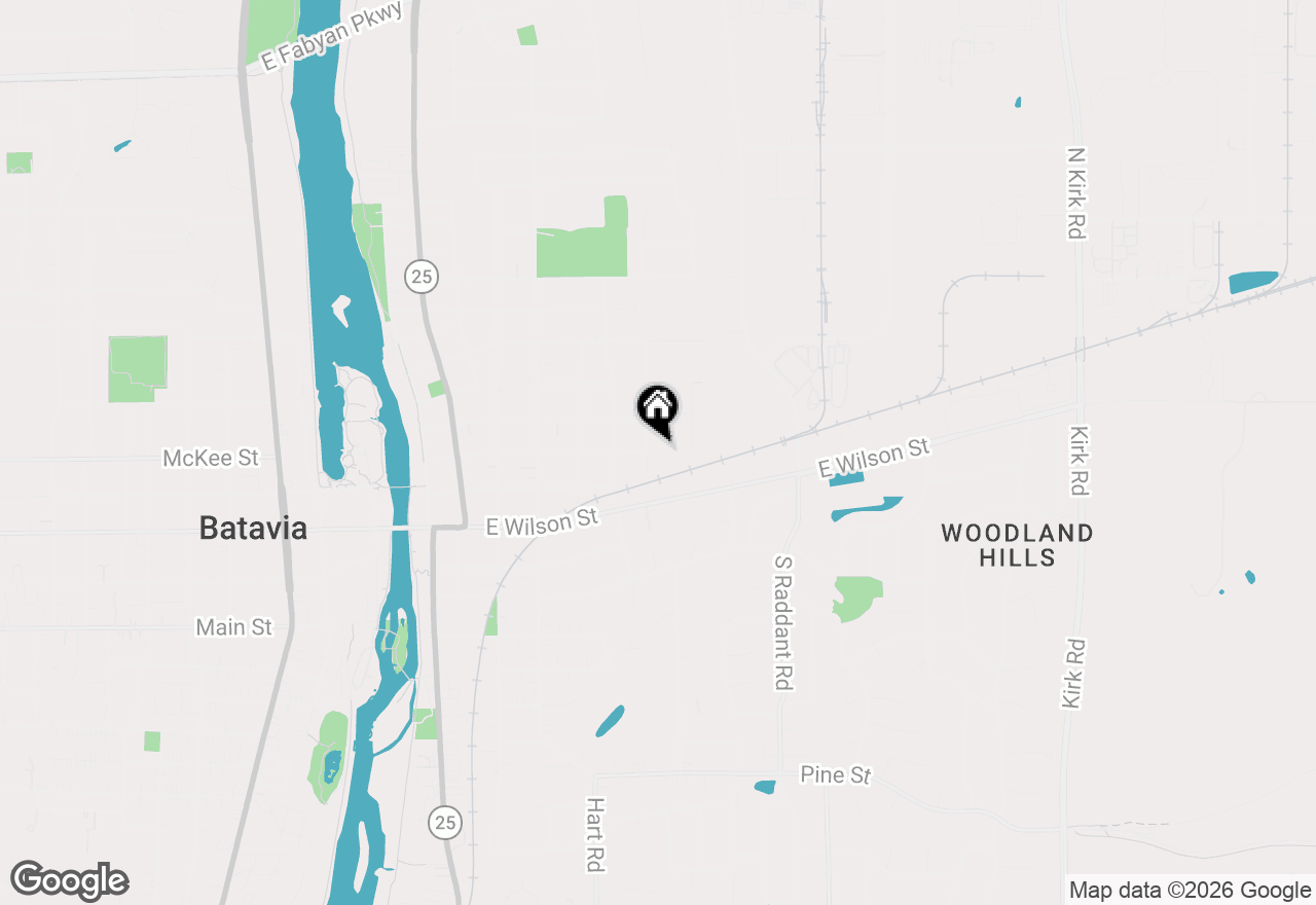 Map of 136 Hamlet Street, Batavia, IL 60510