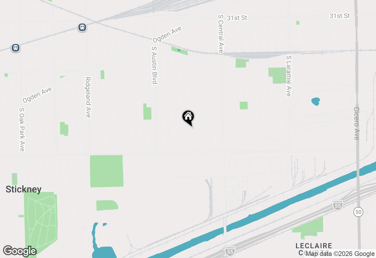 Map of 3728 S 58th Avenue, Cicero, IL 60804