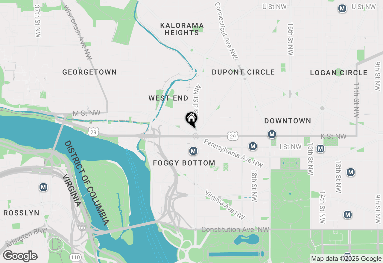 Map of 3 Washington Circle Nw #P3, Washington, DC 20037