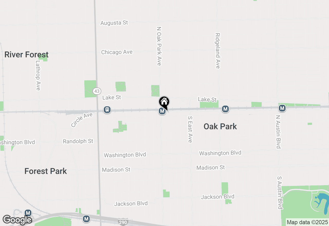 Map of 715 South Boulevard #304, Oak Park, IL 60302