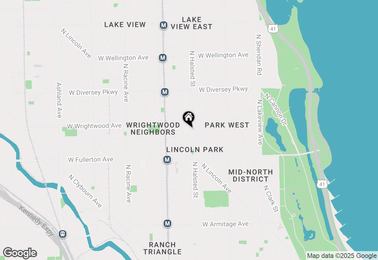 Map of 816 W Lill Avenue, Chicago, IL 60614