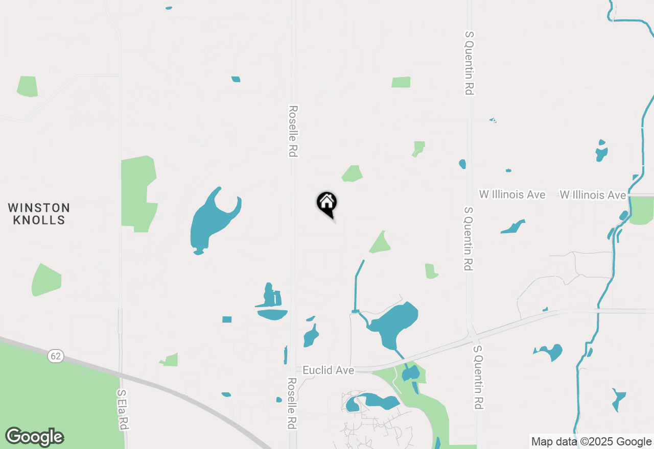 Map of 1253 W Illinois Avenue, Palatine, IL 60067