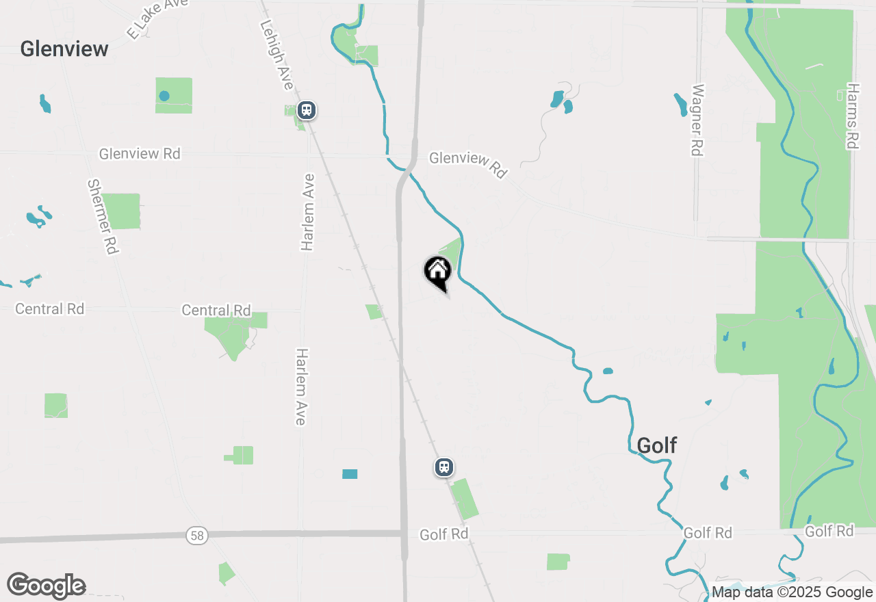 Map of 645 Spring Road, Glenview, IL 60025