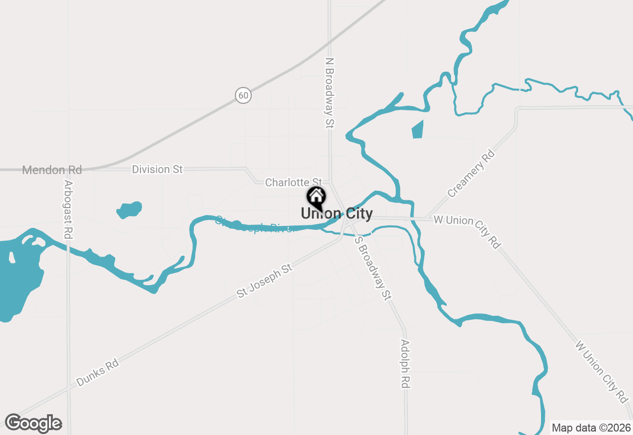 Map of 127 W High Street, Union City, MI 49094