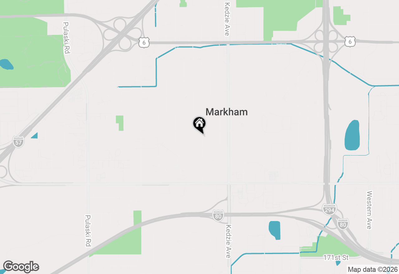 Map of 16420 Turner Avenue, Markham, IL 60428