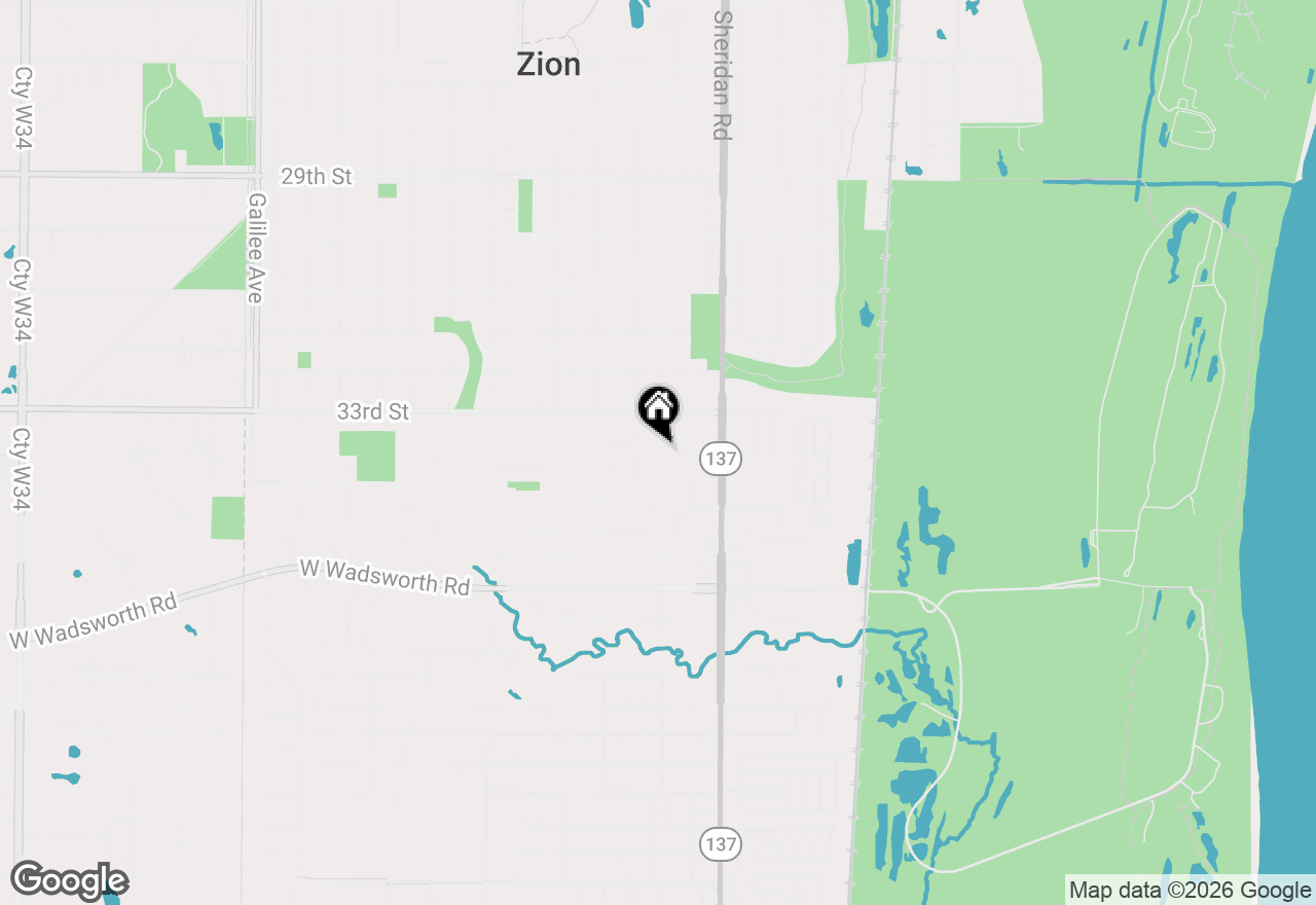 Map of 3315 Emmaus Avenue, Zion, IL 60099