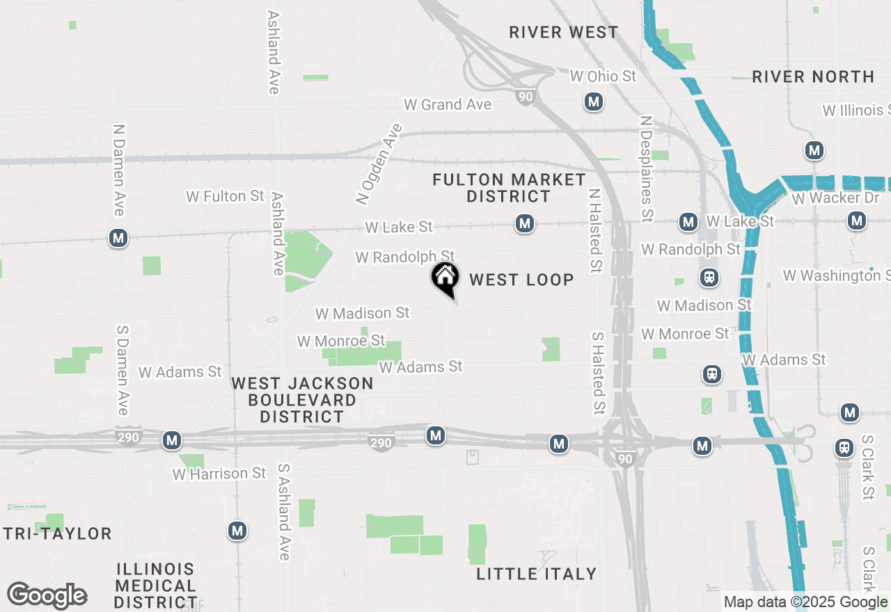 Map of 15 N Racine Avenue #541, Chicago, IL 60607