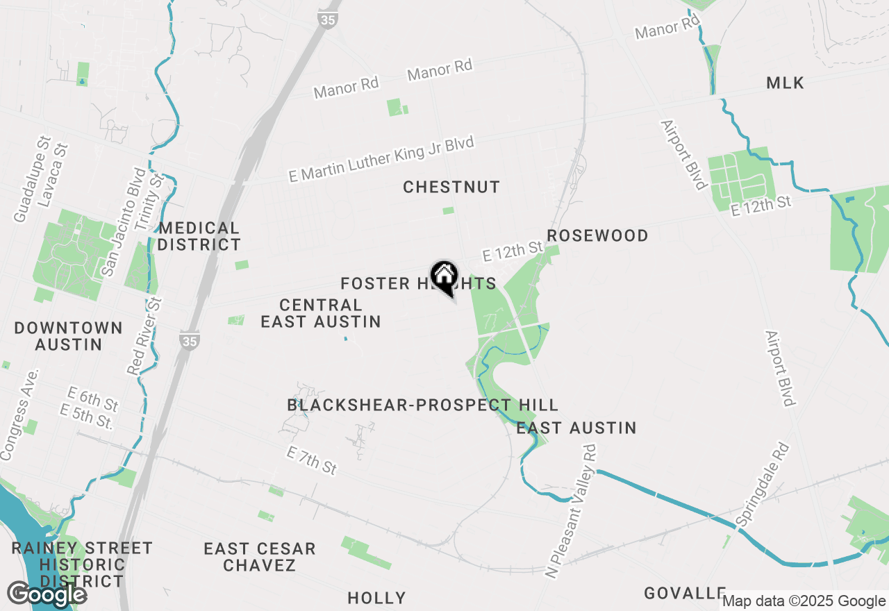 Map of 2004 Pennsylvania Ave #A, Austin, TX 78702