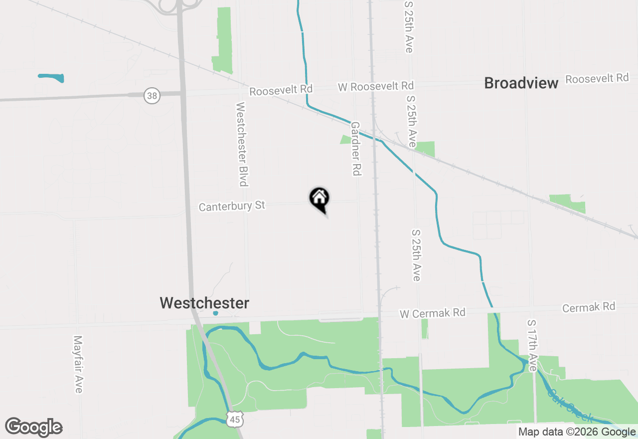 Map of 1637 Norfolk Avenue, Westchester, IL 60154