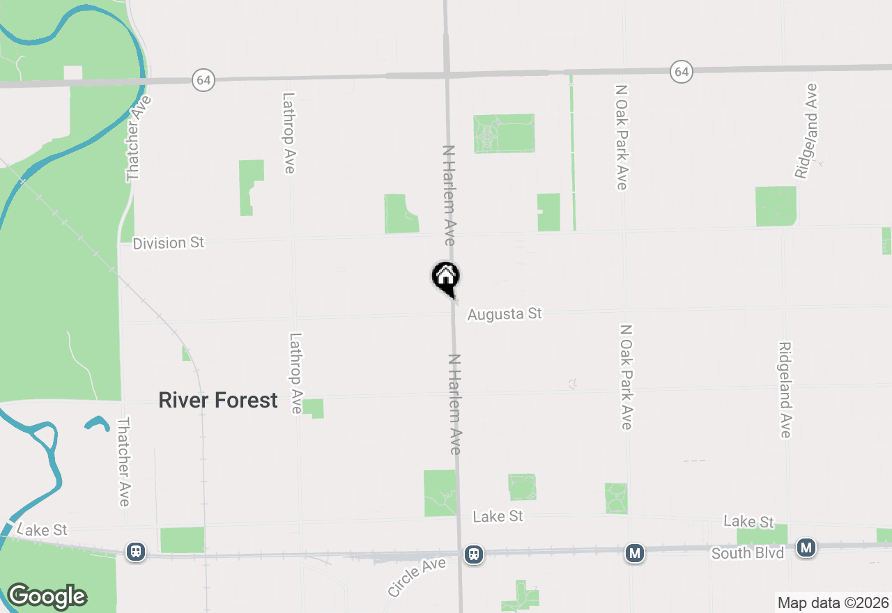 Map of 1010 N Harlem Avenue #504, River Forest, IL 60305