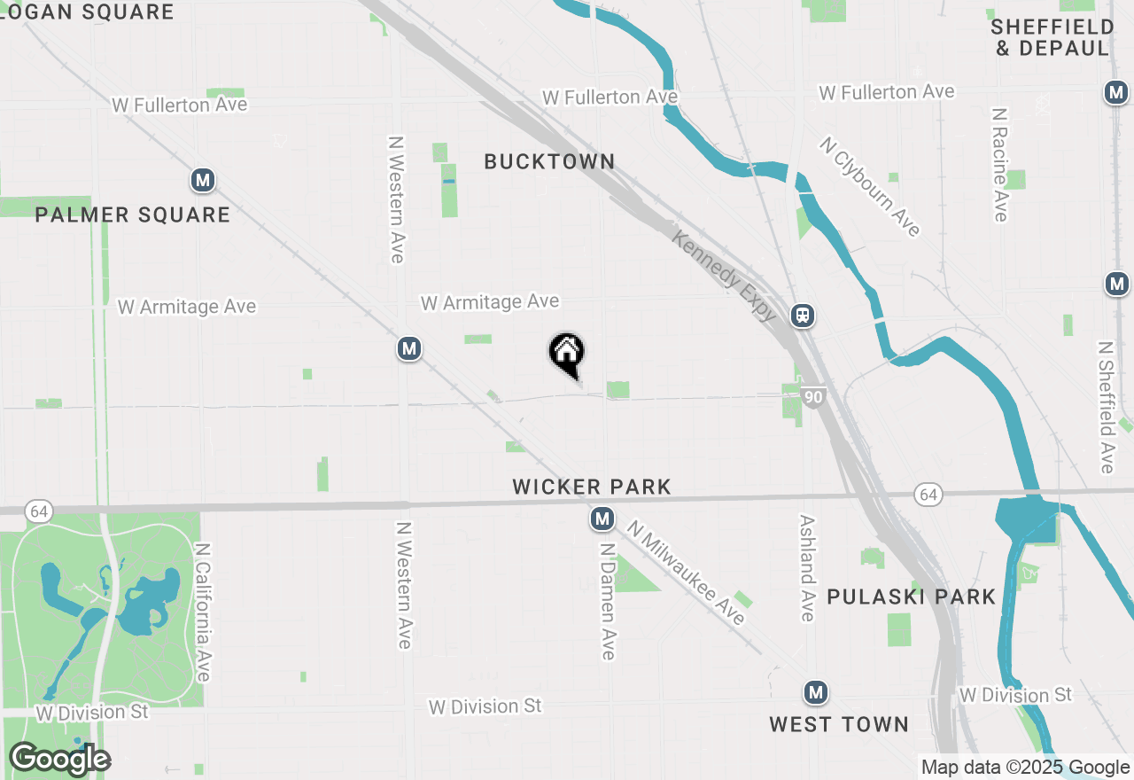 Map of 2047 W Churchill Street, Chicago, IL 60647