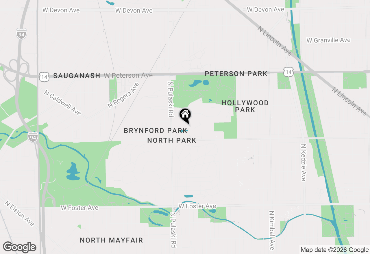 Map of 3940 W Bryn Mawr Avenue #402, Chicago, IL 60659