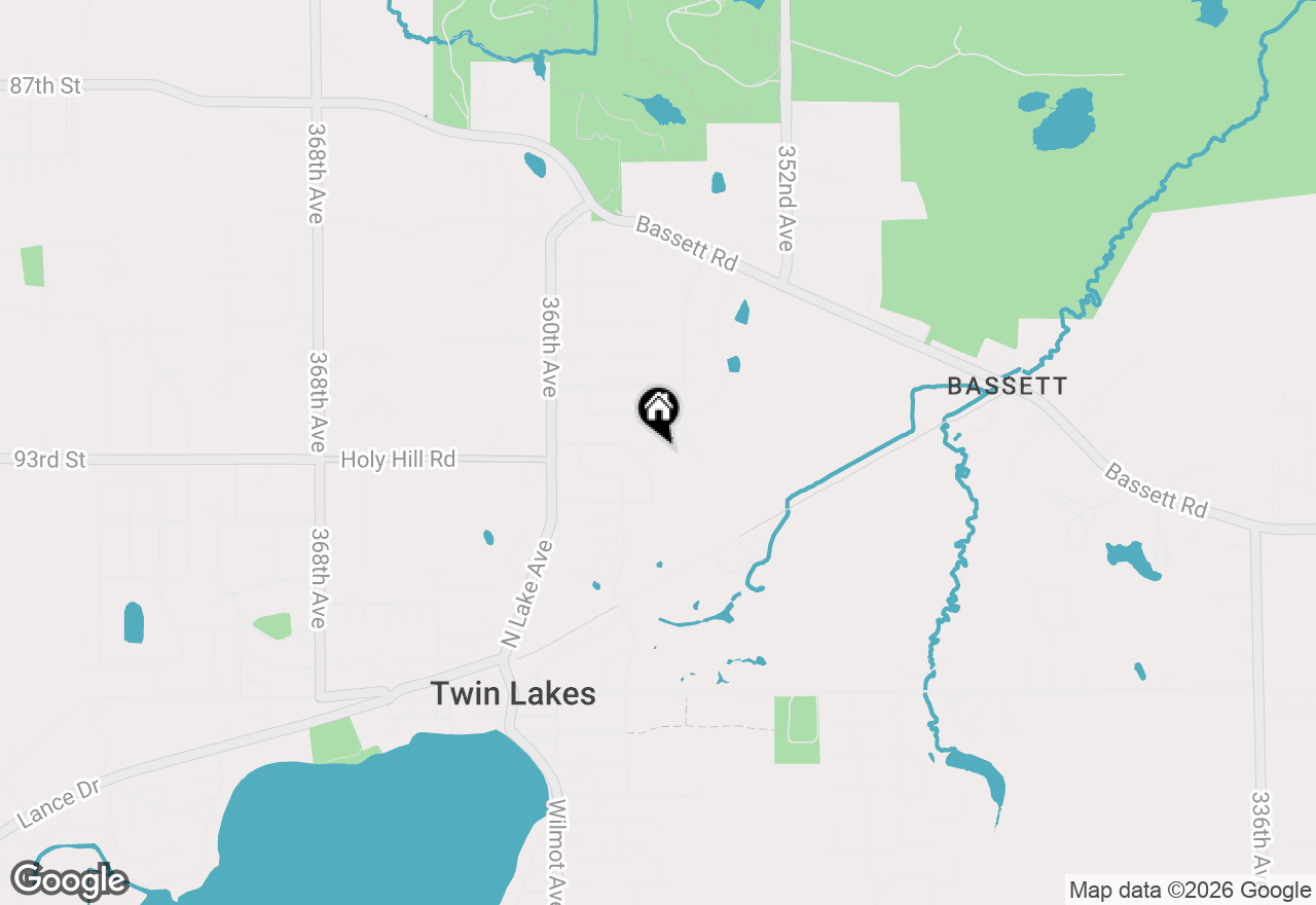 Map of 713 Eisenhower Ct, Twin Lakes, WI 53181