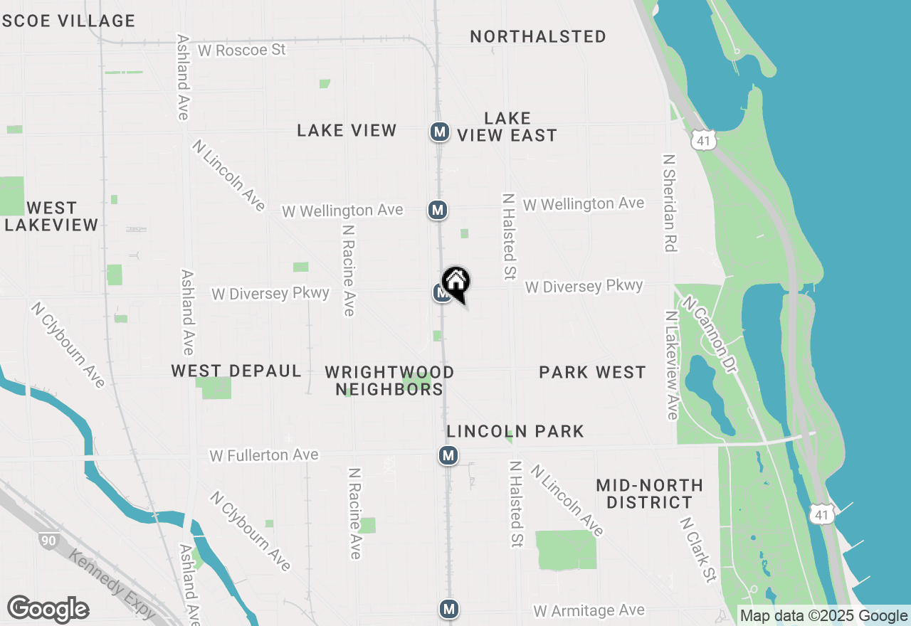 Map of 2725 N Wilton Avenue #3, Chicago, IL 60614