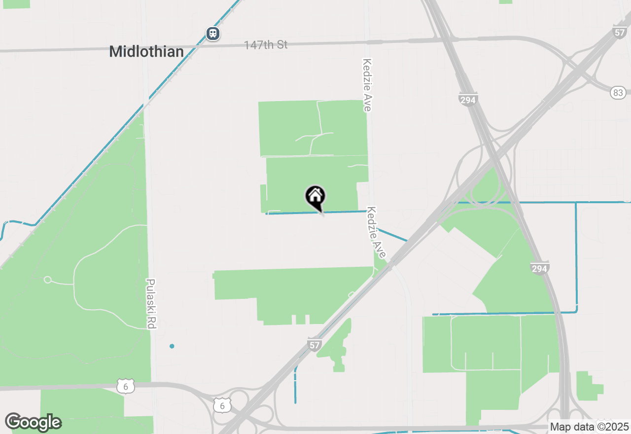 Map of 3402 Roesner Drive, Markham, IL 60428