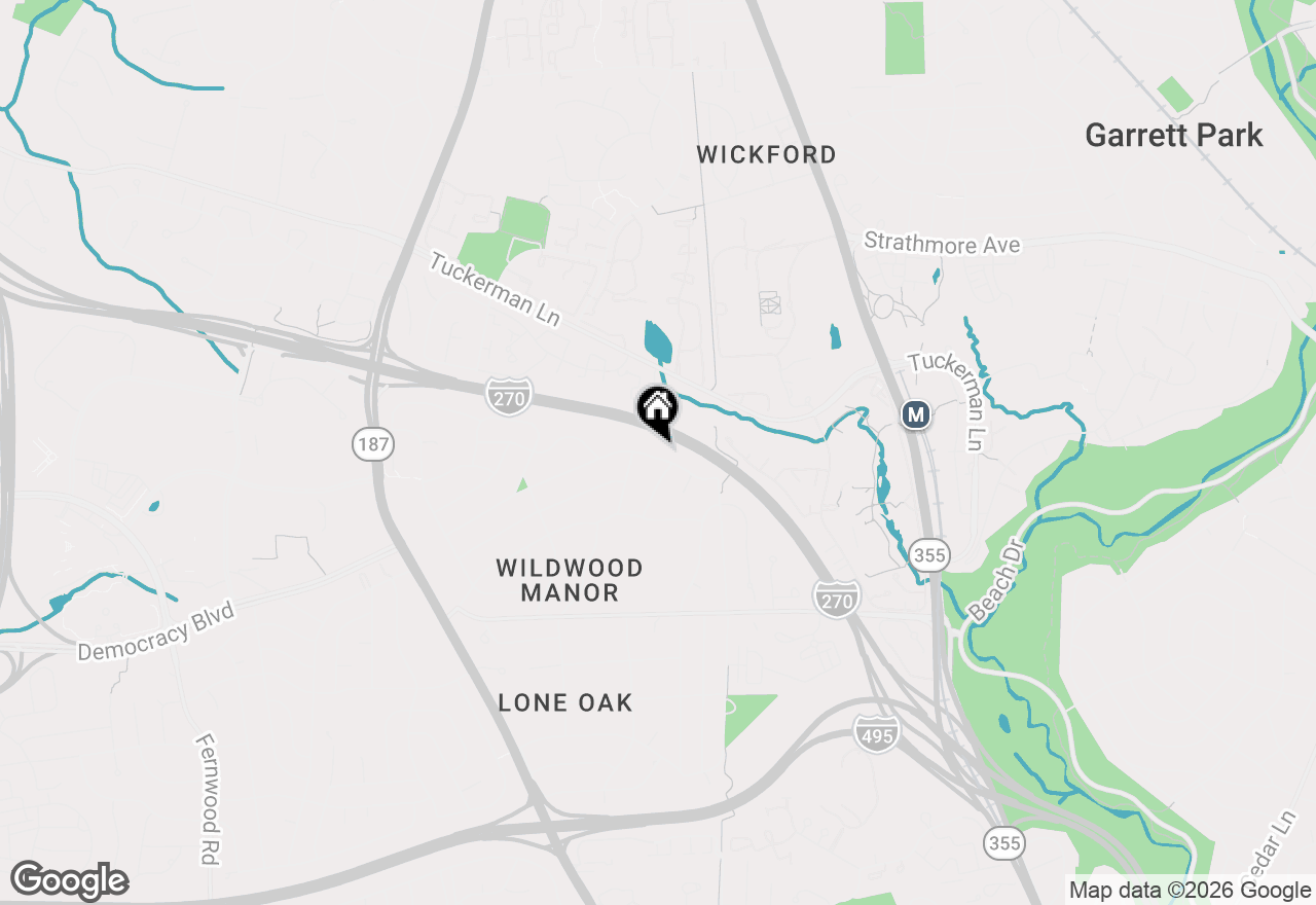 Map of 5719 Rossmore Drive, Bethesda, MD 20814