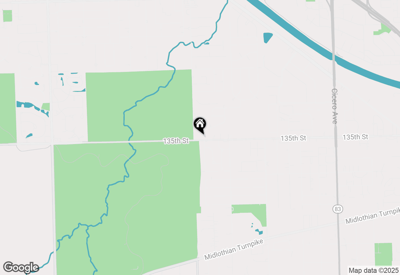 Map of 5540 135th Street, Crestwood, IL 60418