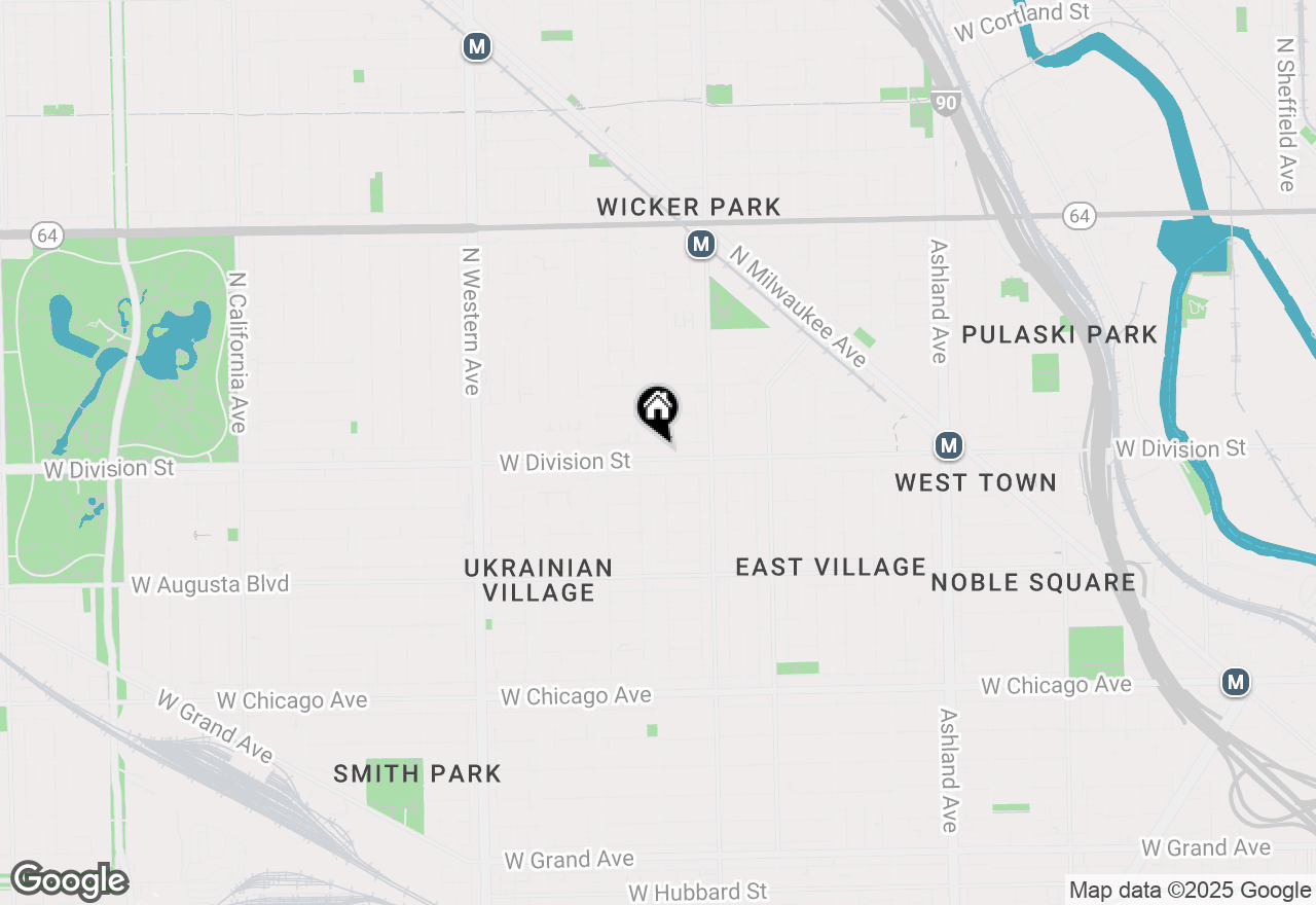 Map of 2056 W Division Street #2E, Chicago, IL 60622